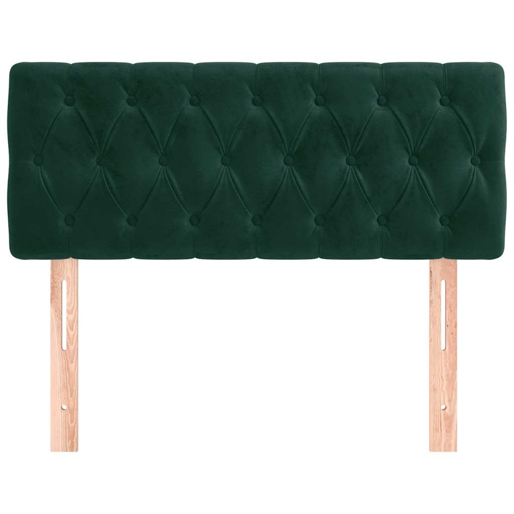 Hoofdbord fluweel donkergroen 90x7x78/88 cm (78% korting)