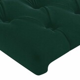 Hoofdbord fluweel donkergroen 90x7x78/88 cm (78% korting)