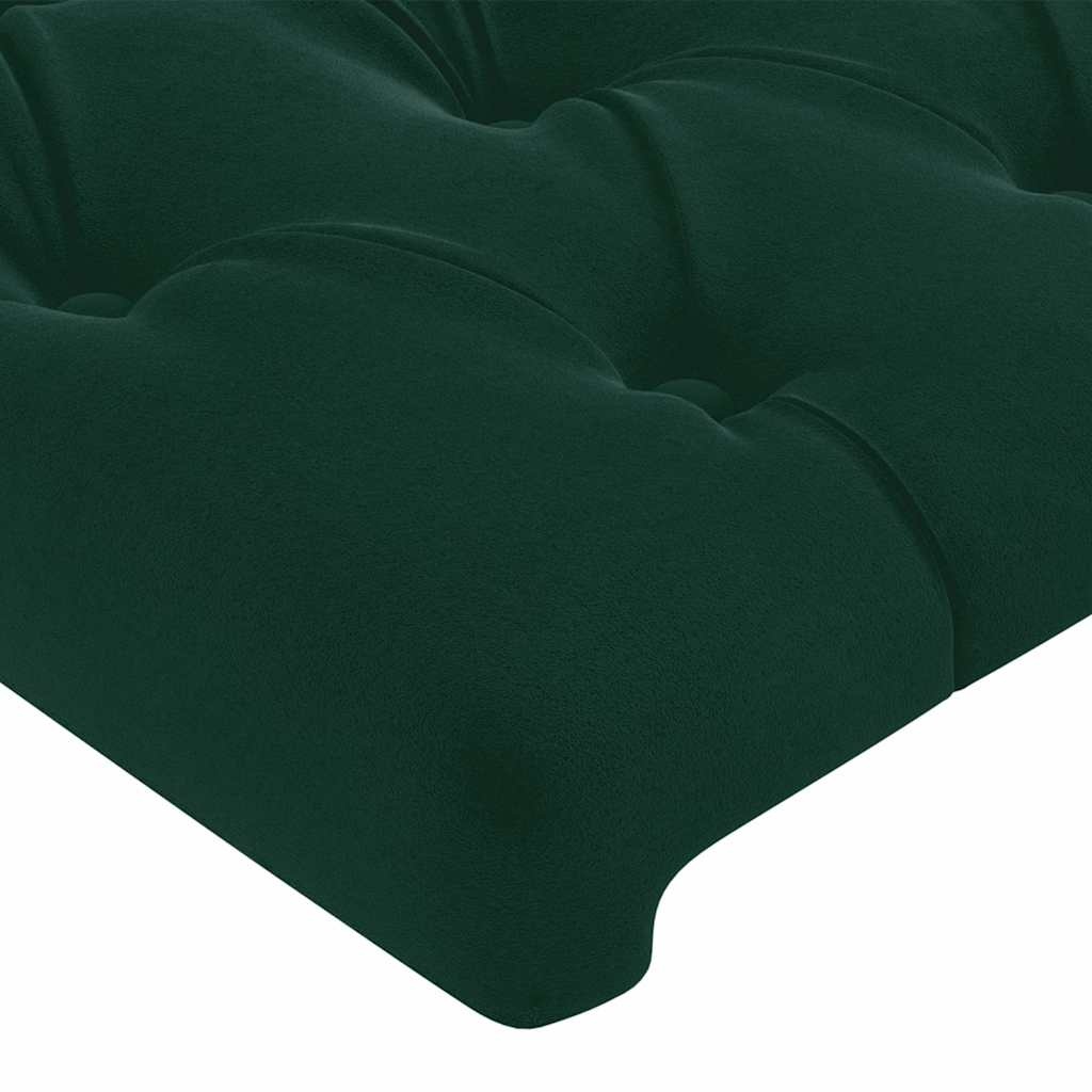 Hoofdbord fluweel donkergroen 90x7x78/88 cm (78% korting)