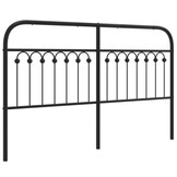 vidaXL Hoofdbord Metaal Zwart 150 cm - 46% Korting!