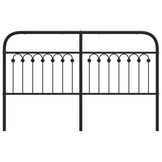 vidaXL Hoofdbord Metaal Zwart 150 cm - 46% Korting!