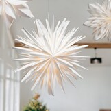 Wit 45cm 3D Papieren Kerstster, LED Verlicht - 41% Korting