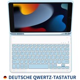iPad 10.2" Toetsenbordhoes Wit/Blauw - 45% Korting