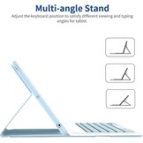 iPad 10.2" Toetsenbordhoes Wit/Blauw - 45% Korting