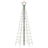 vidaXL LED Kerstboom Kleurrijk 180 cm - 220 LEDs - 73% Korting