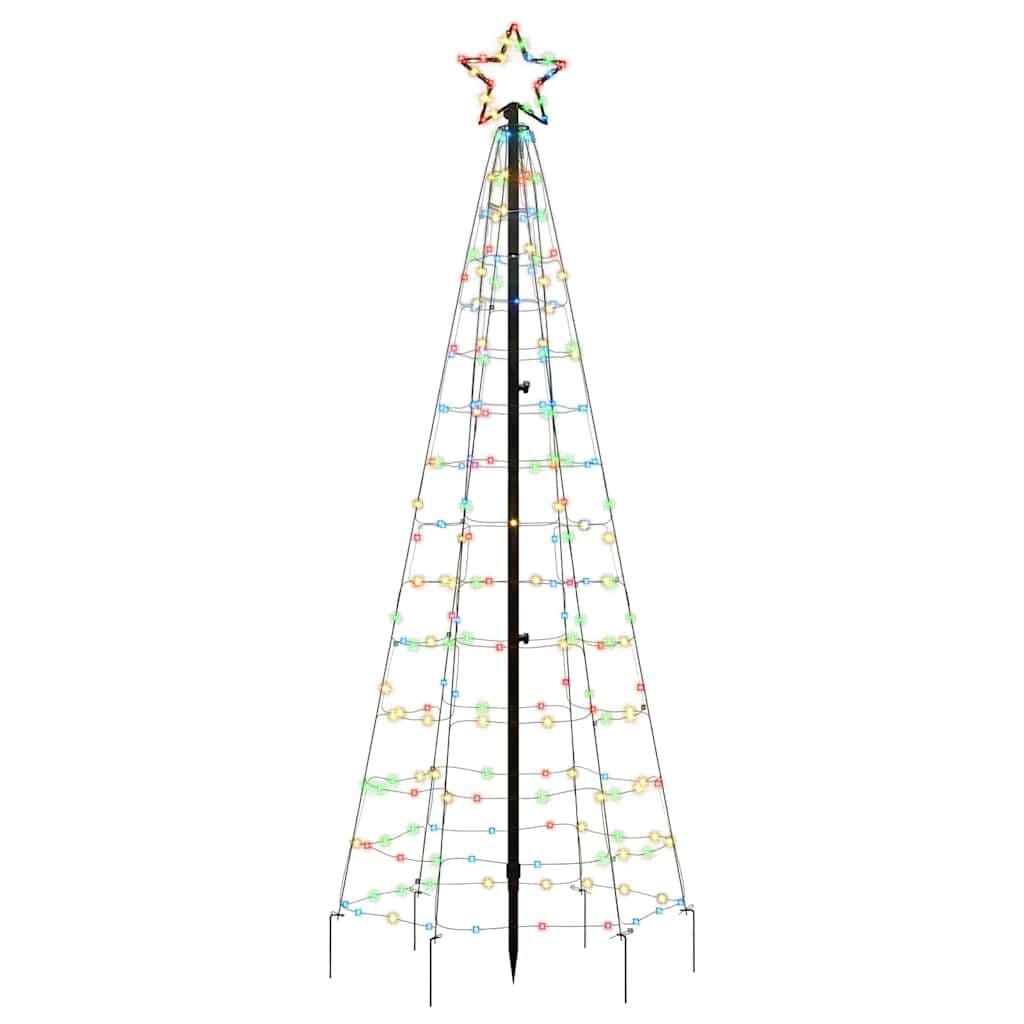 vidaXL LED Kerstboom Kleurrijk 180 cm - 220 LEDs - 73% Korting