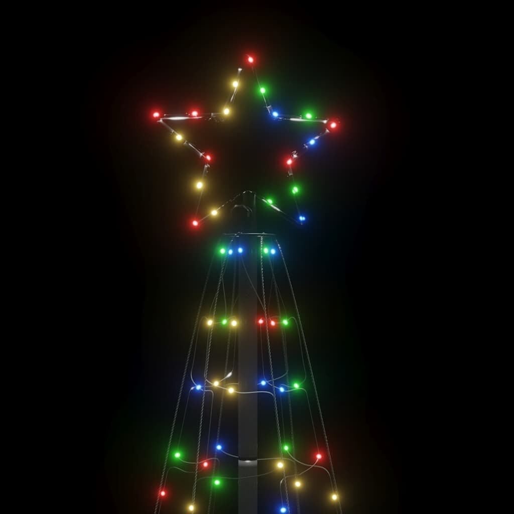 vidaXL LED Kerstboom Kleurrijk 180 cm - 220 LEDs - 73% Korting