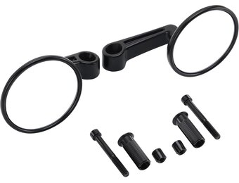 Universele Opvouwbare Zijspiegel 22 mm (7/8 inch) Zwart - 51% Korting