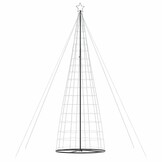 Enorme LED Kerstboom 503cm, 1534 Warm Witte Lampjes - 66% Korting!
