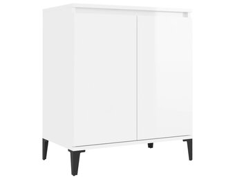 vidaXL Dressoir Hoogglans Wit - 60x35x70 cm - 69% Korting