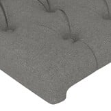 vidaXL Hoofdbord Stoffen 100x7x78/88 cm Donkergrijs - 50% Korting
