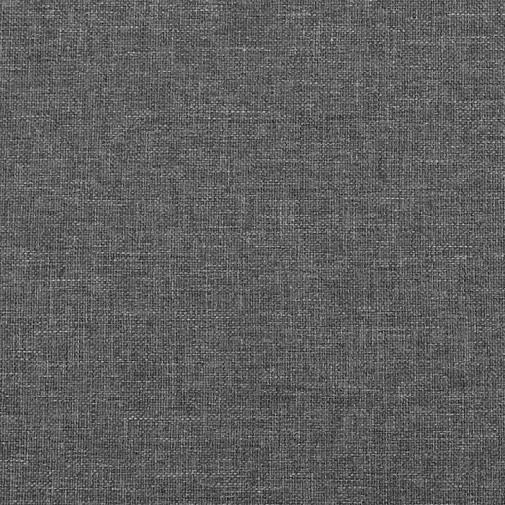 vidaXL Hoofdbord Stoffen 100x7x78/88 cm Donkergrijs - 50% Korting
