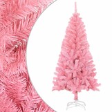 Roze Kunstkerstboom 120 cm met Standaard - 50% Korting