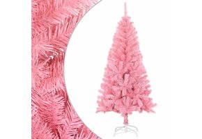 Roze Kunstkerstboom 120 cm met Standaard - 50% Korting