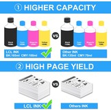 4-Pack 32XL Inktflessen (165ml Zwart, 100ml Kleur) - 54% Korting!