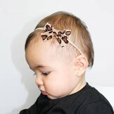 10-delige Baby Haarbandjes Set: Nylon, Zacht & Elastisch met Strikjes en Bloemen