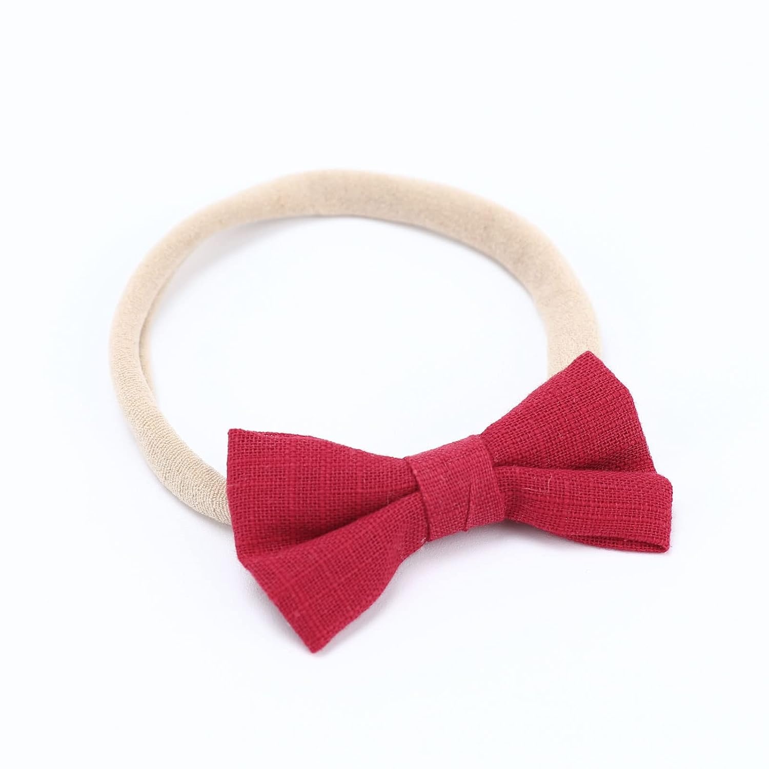 10-delige Baby Haarbandjes Set: Nylon, Zacht & Elastisch met Strikjes en Bloemen