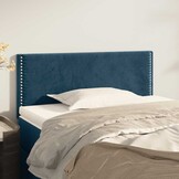 vidaXL Hoofdbord Donkerblauw Fluweel 100x5x78/88 cm - 59% Korting