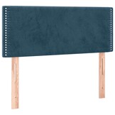 vidaXL Hoofdbord Donkerblauw Fluweel 100x5x78/88 cm - 59% Korting