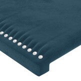 vidaXL Hoofdbord Donkerblauw Fluweel 100x5x78/88 cm - 59% Korting