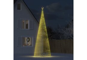 LED Kerstboom 500 cm met 1544 lampjes & 8 lichteffecten - Warm Wit