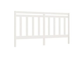 Hoofdbord Massief Grenenhout Wit - 41% Korting