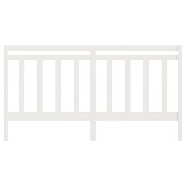 vidaXL Hoofdbord Grenenhout Wit - 47% Korting