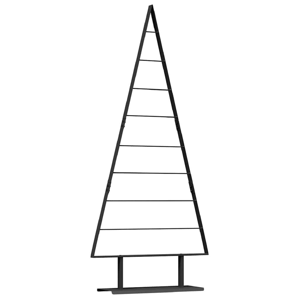 Zwarte Metalen Kerstboom 180 cm met Standaard - 47% Korting!