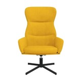 Luxe Relaxstoel Fluweel Mosterdgeel - 70% Korting!