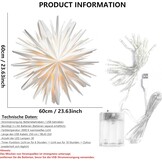 Kerstster 3D Papier Verlicht Wit 60 cm | 47% Korting