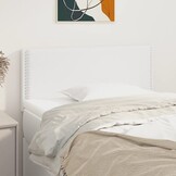 Hoofdbord Kunstleer Wit 80x5x78/88 cm - 70% Korting