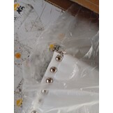 Hoofdbord Kunstleer Wit 80x5x78/88 cm - 70% Korting