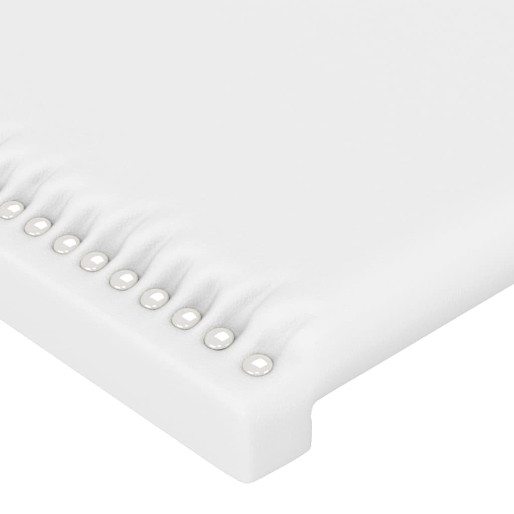 Hoofdbord Kunstleer Wit 80x5x78/88 cm - 70% Korting