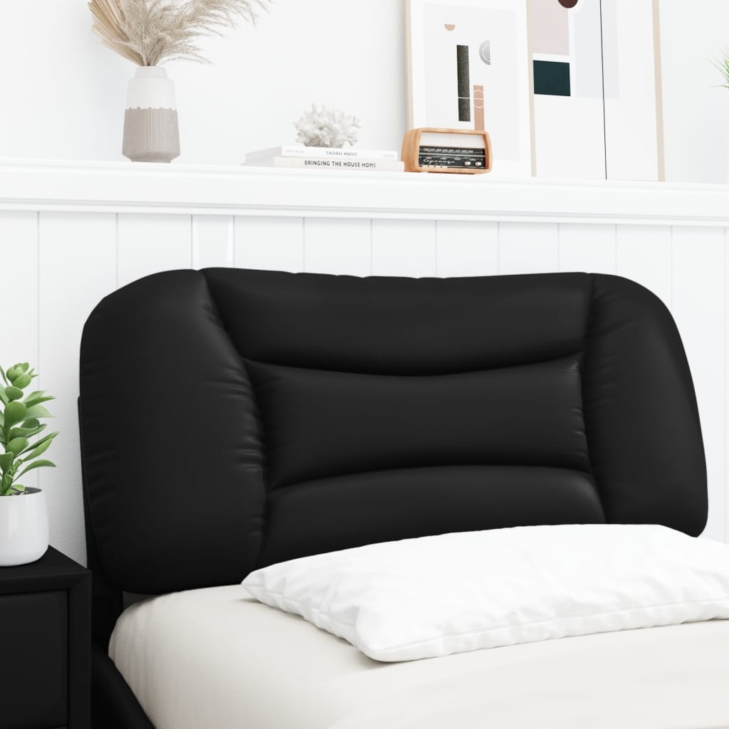 vidaXL Hoofdkussen Kunstleer Zwart (80 cm) - 46% Korting!