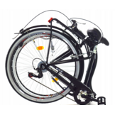 Vouwfiets 28 inch Dames - 7 Versnellingen - Aluminium Zwart - 26% Korting