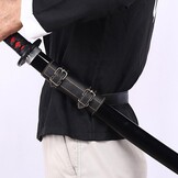 Verstelbare Zwarte Zwaardriem voor Samurai Cosplay & Reenactment - 60% Korting