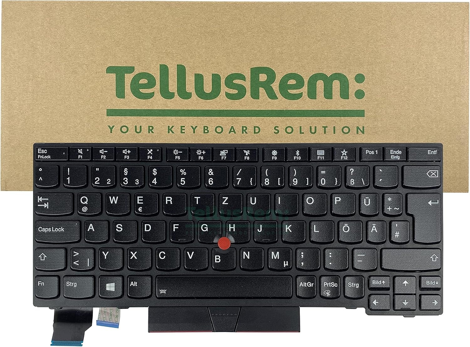 Vervangend QWERTZ Toetsenbord voor Lenovo Thinkpad X280/X390/X395 met Achtergrondverlichting - 52% Korting