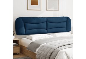 Hoofdbordkussen Blauw Stof 200 cm - 47% Korting