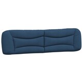 vidaXL Hoofdbordkussen Blauw Stof 200 cm met Korting -2%