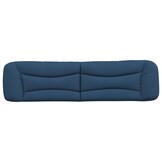 vidaXL Hoofdbordkussen Blauw Stof 200 cm met Korting -2%