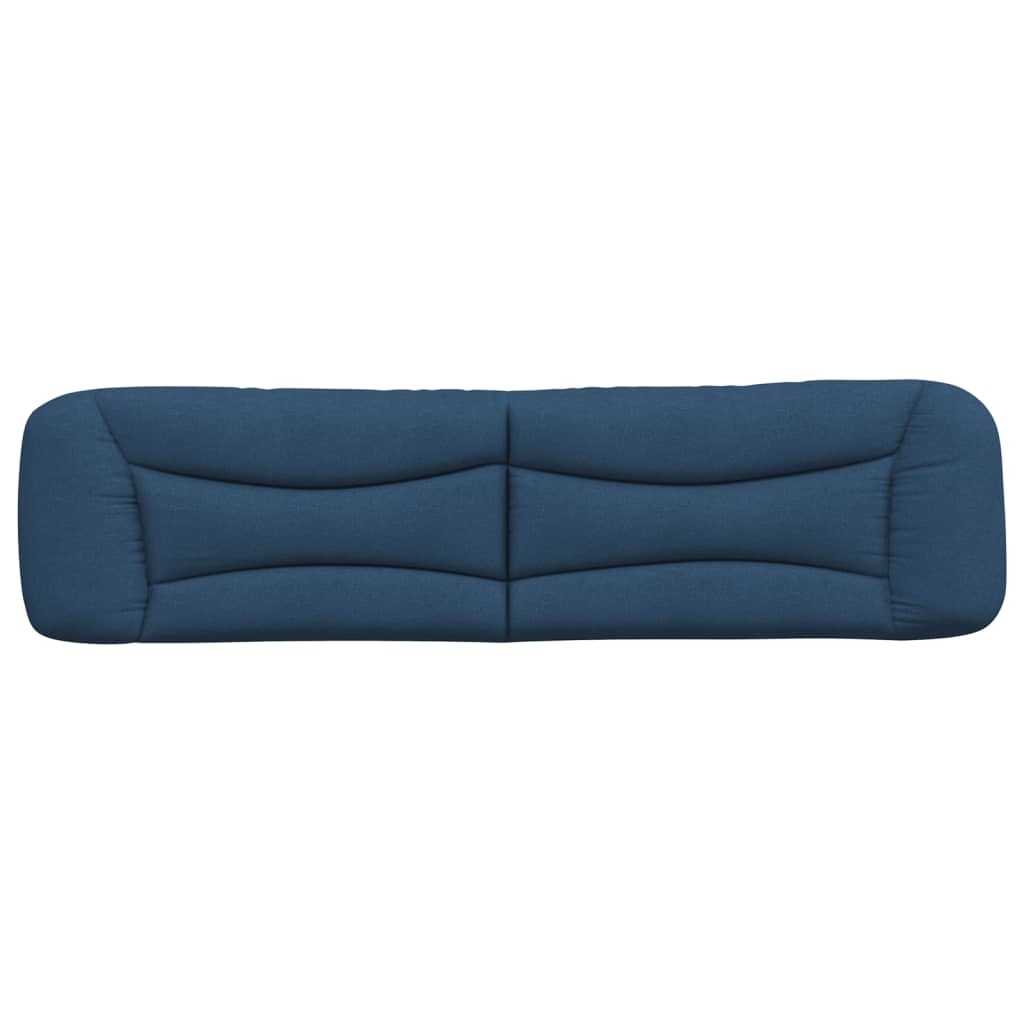 vidaXL Hoofdbordkussen Blauw Stof 200 cm met Korting -2%