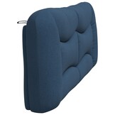 vidaXL Hoofdbordkussen Blauw Stof 200 cm met Korting -2%