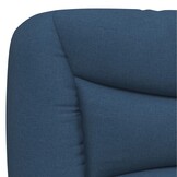 vidaXL Hoofdbordkussen Blauw Stof 200 cm met Korting -2%