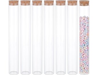 10x Glazen Testbuisjes met Kurk - 110ml - 63% Korting