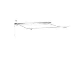 Intrekbaar Zonnescherm Frame Wit Aluminium 3x2.5m - 67% Korting