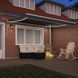 vidaXL Luifelframe Wit Aluminium 3 x 2,5 m - 71% Korting
