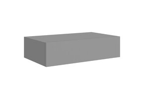 Grijze Wandschap met Lade MDF | 68% Korting
