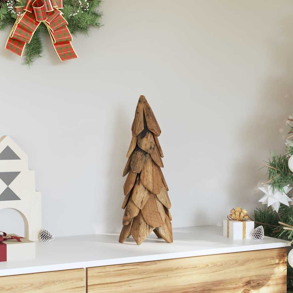 Houten Kerstboom van Teakhout - 50 cm Bruin (61% Korting)