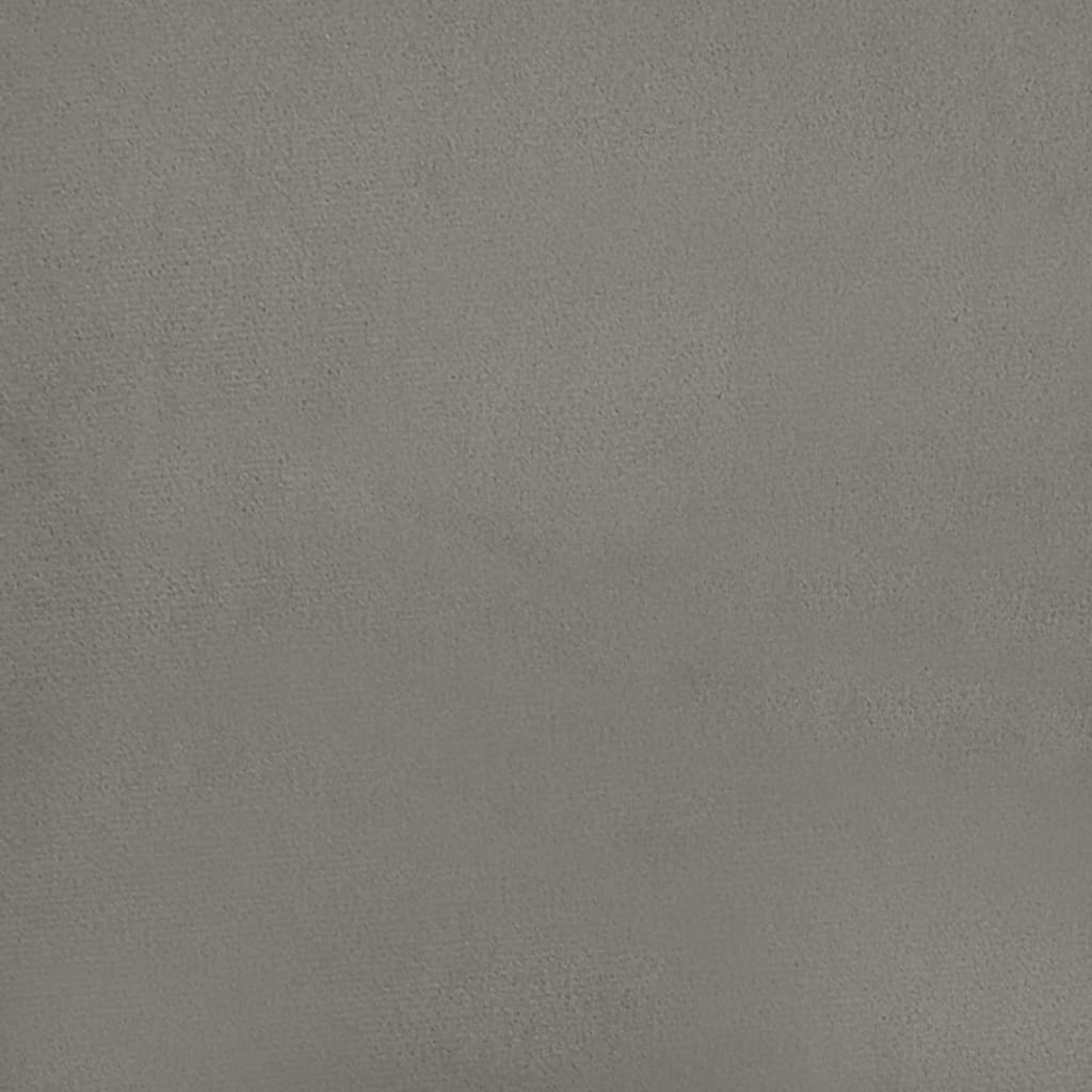 Hoofdbord Fluweel Lichtgrijs 90x7x78/88 cm - 45% Korting