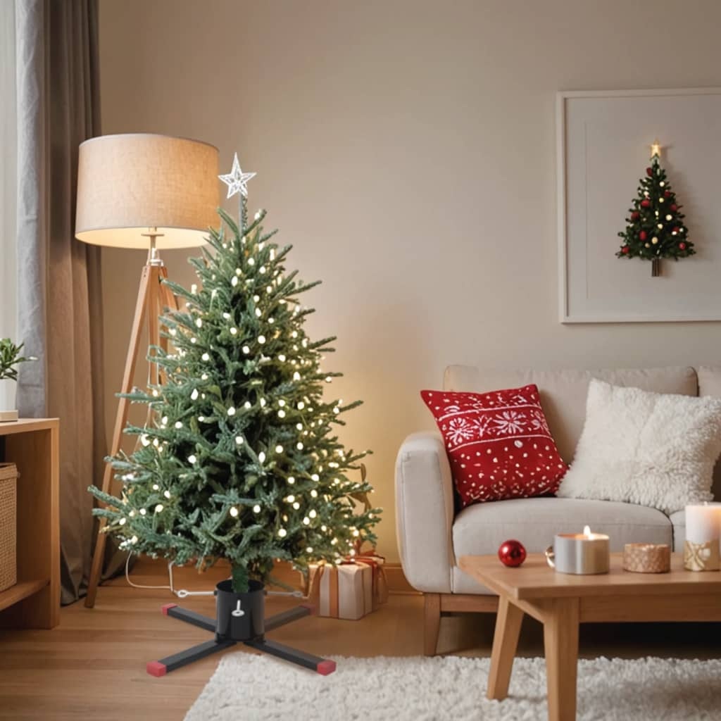 Kerstboomstandaard 61x61x15,5 cm Zwart met 50% Korting